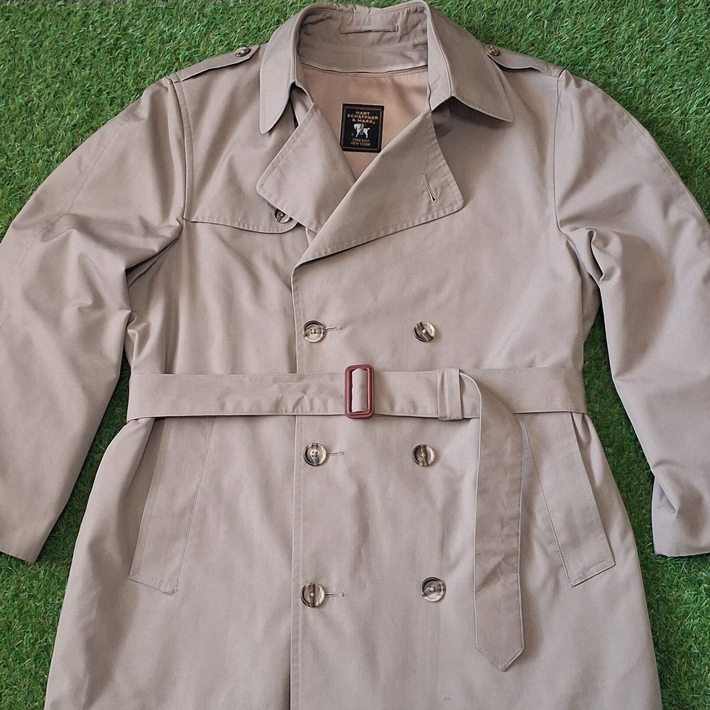 Hart Schaffner Marx Light Tan Trench Coat